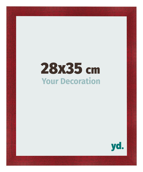 Bilderrahmen 28x35cm Weinrot Gewischt MDF Pisa Vorne Messe | Yourdecoration.de