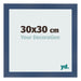 Bilderrahmen 30x30cm Dunkelblau Gewischt MDF Pisa Vorne Messe | Yourdecoration.de