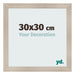 Bilderrahmen 30x30cm Eiche Rustikal MDF Pisa Vorne Messe | Yourdecoration.de