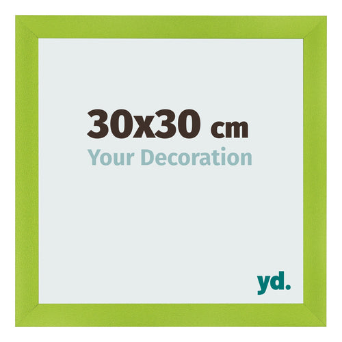 Bilderrahmen 30x30cm Grün MDF Pisa Vorne Messe | Yourdecoration.de