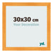 Bilderrahmen 30x30cm Orange MDF Pisa Vorne Messe | Yourdecoration.de