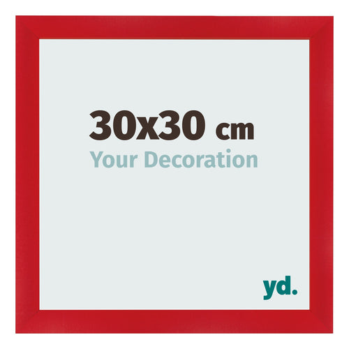 Bilderrahmen 30x30cm Rot MDF Pisa Vorne Messe | Yourdecoration.de
