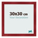 Bilderrahmen 30x30cm Weinrot Gewischt MDF Pisa Vorne Messe | Yourdecoration.de