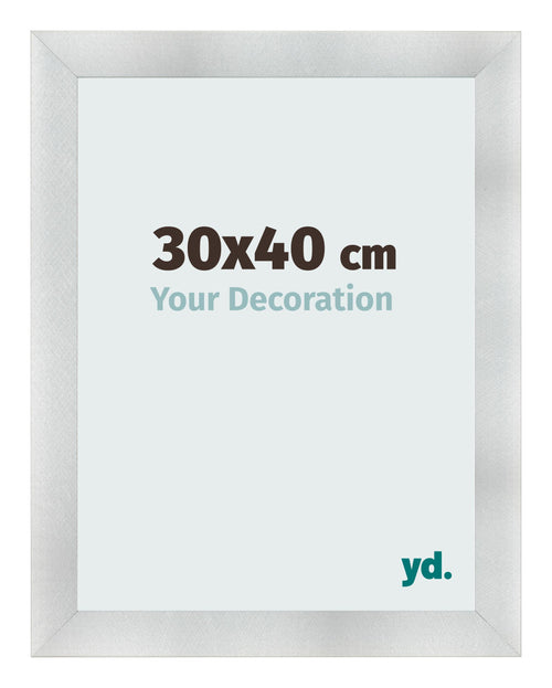 Bilderrahmen 30x40cm Aluminium Gebürstet MDF Pisa Vorne Messe | Yourdecoration.de