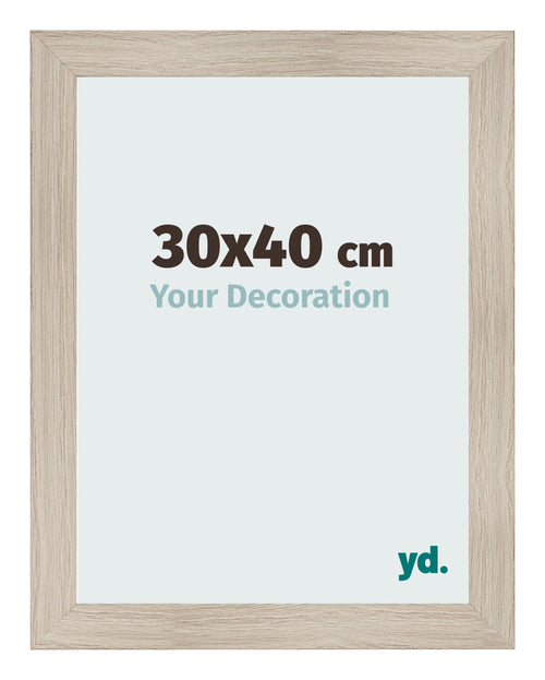 Bilderrahmen 30x40cm Eiche Rustikal MDF Pisa Vorne Messe | Yourdecoration.de