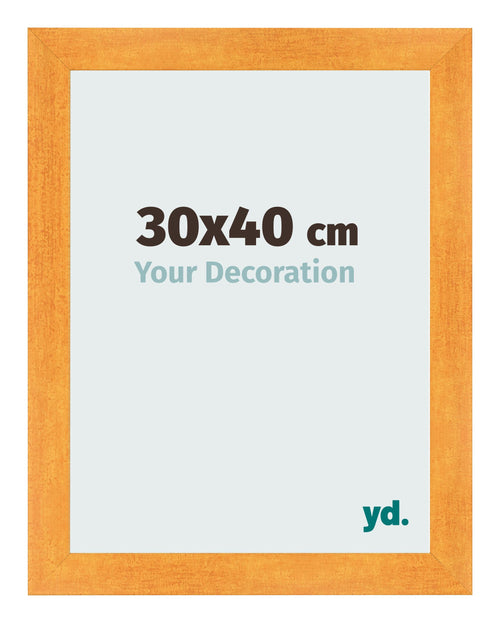 Bilderrahmen 30x40cm Orange MDF Pisa Vorne Messe | Yourdecoration.de