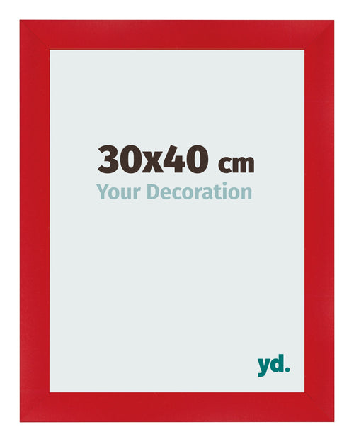 Bilderrahmen 30x40cm Rot MDF Pisa Vorne Messe | Yourdecoration.de