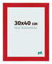 Bilderrahmen 30x40cm Rot MDF Pisa Vorne Messe | Yourdecoration.de