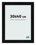 Bilderrahmen 30x40cm Schwarz Silber Poliert MDF Pisa Vorne Messe | Yourdecoration.de