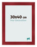 Bilderrahmen 30x40cm Weinrot Gewischt MDF Pisa Vorne Messe | Yourdecoration.de