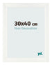 Bilderrahmen 30x40cm Weiß Vintage MDF Pisa Vorne Messe | Yourdecoration.de