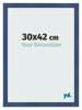 Bilderrahmen 30x42cm Dunkelblau Gewischt MDF Pisa Vorne Messe | Yourdecoration.de
