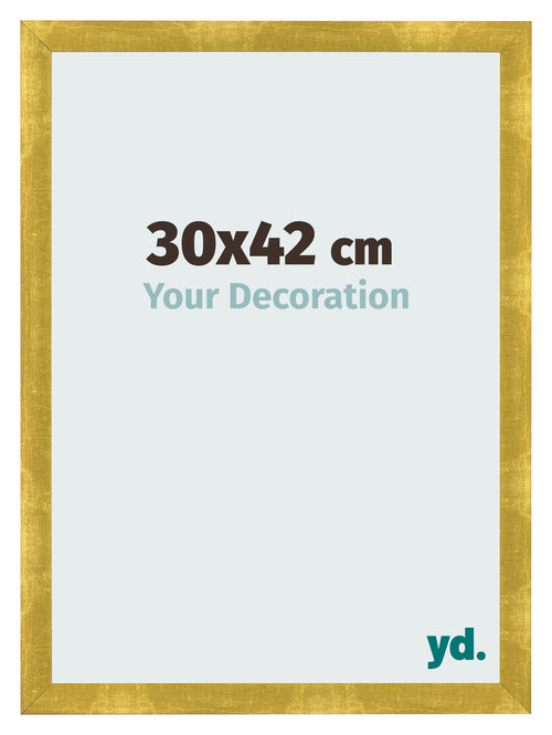 Bilderrahmen 30x42cm Gold Vintage MDF Pisa Vorne Messe | Yourdecoration.de