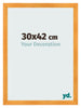 Bilderrahmen 30x42cm Orange MDF Pisa Vorne Messe | Yourdecoration.de