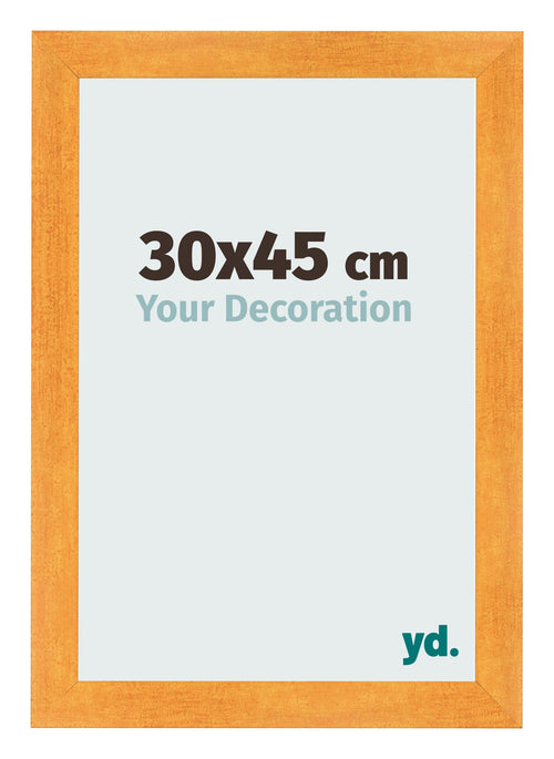 Bilderrahmen 30x45cm Orange MDF Pisa Vorne Messe | Yourdecoration.de