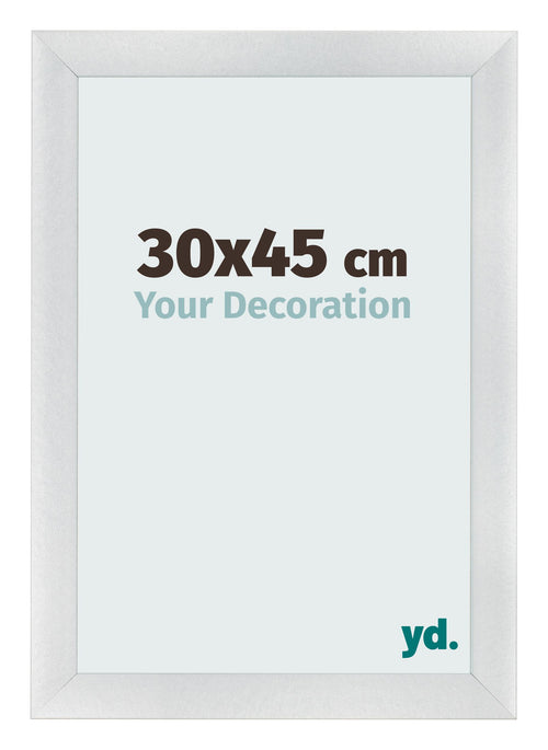 Bilderrahmen 30x45cm Silber Schwarz Gewischt MDF Pisa Vorne Messe | Yourdecoration.de