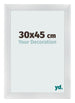 Bilderrahmen 30x45cm Silber Schwarz Gewischt MDF Pisa Vorne Messe | Yourdecoration.de