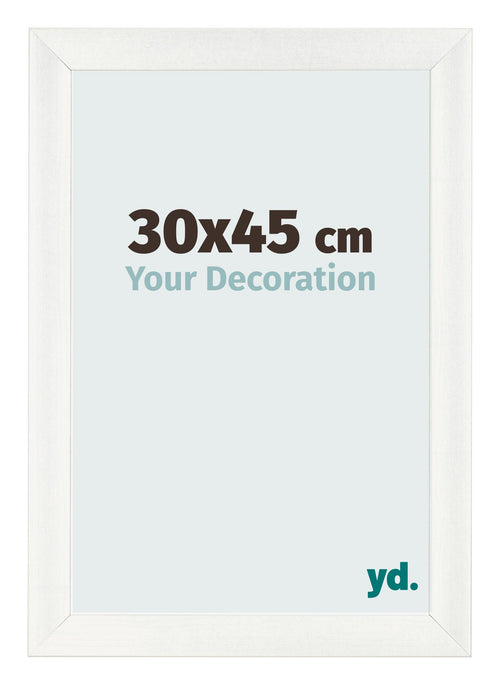 Bilderrahmen 30x45cm Weiß Vintage MDF Pisa Vorne Messe | Yourdecoration.de