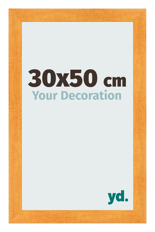 Bilderrahmen 30x50cm Orange MDF Pisa Vorne Messe | Yourdecoration.de