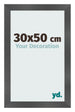 Bilderrahmen 30x50cm Schwarz Silber Poliert MDF Pisa Vorne Messe | Yourdecoration.de