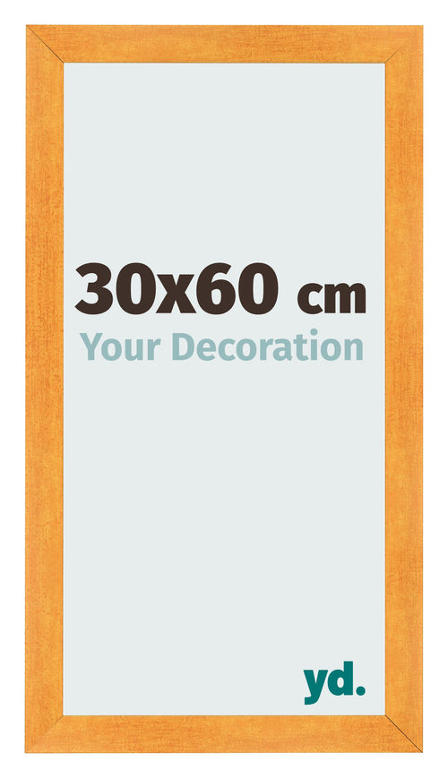 Bilderrahmen 30x60cm Orange MDF Pisa Vorne Messe | Yourdecoration.de