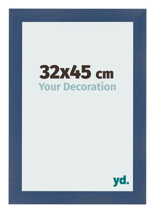 Bilderrahmen 32x45cm Dunkelblau Gewischt MDF Pisa Vorne Messe | Yourdecoration.de