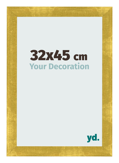 Bilderrahmen 32x45cm Gold Vintage MDF Pisa Vorne Messe | Yourdecoration.de