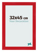 Bilderrahmen 32x45cm Rot MDF Pisa Vorne Messe | Yourdecoration.de