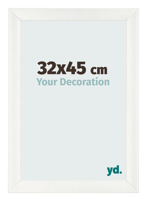Bilderrahmen 32x45cm Weiß Vintage MDF Pisa Vorne Messe | Yourdecoration.de