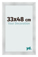Bilderrahmen 33x48cm Aluminium Gebürstet MDF Pisa Vorne Messe | Yourdecoration.de