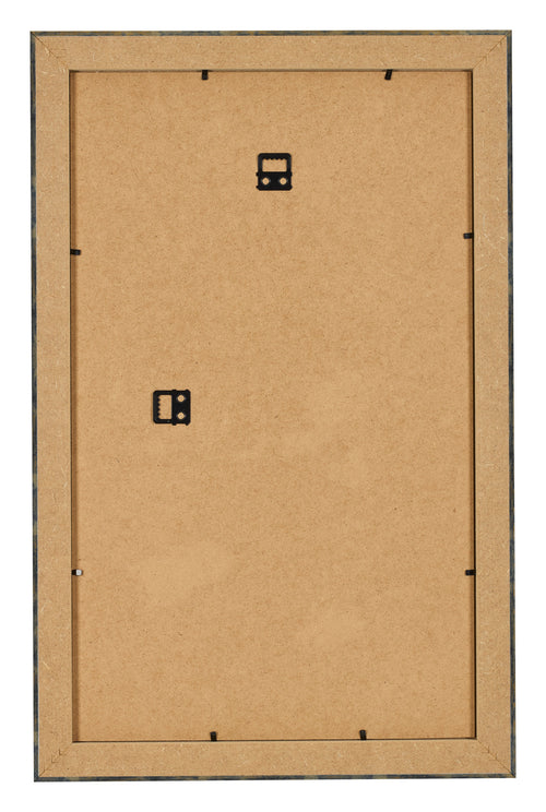 Bilderrahmen 33x48cm Blau Gold Meliert MDF Pisa Ruckseite | Yourdecoration.de