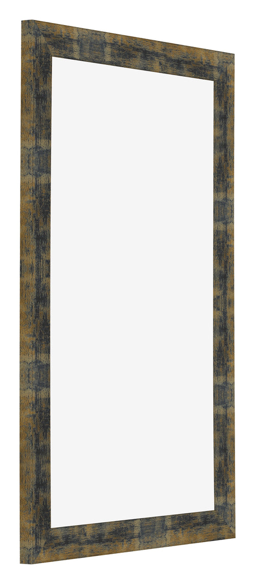 Bilderrahmen 33x48cm Blau Gold Meliert MDF Pisa Vorne Schrag | Yourdecoration.de