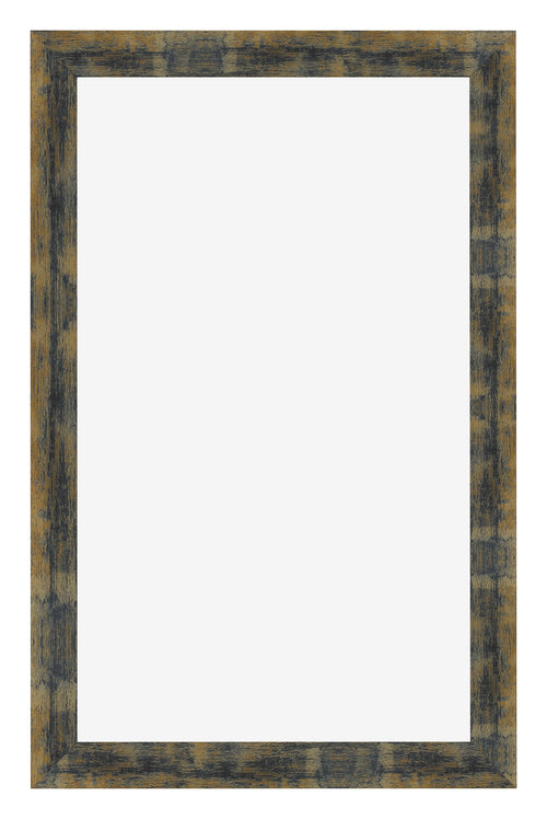 Bilderrahmen 33x48cm Blau Gold Meliert MDF Pisa Vorne | Yourdecoration.de