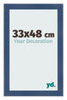 Bilderrahmen 33x48cm Dunkelblau Gewischt MDF Pisa Vorne Messe | Yourdecoration.de
