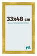 Bilderrahmen 33x48cm Gold Vintage MDF Pisa Vorne Messe | Yourdecoration.de