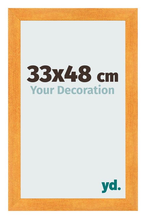 Bilderrahmen 33x48cm Orange MDF Pisa Vorne Messe | Yourdecoration.de