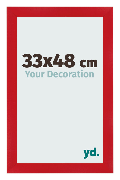 Bilderrahmen 33x48cm Rot MDF Pisa Vorne Messe | Yourdecoration.de