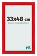 Bilderrahmen 33x48cm Rot MDF Pisa Vorne Messe | Yourdecoration.de