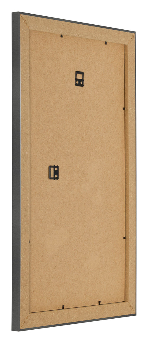 Bilderrahmen 33x48cm Schwarz Silber Poliert MDF Pisa Ruckseite Schrag | Yourdecoration.de