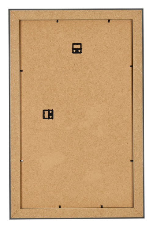 Bilderrahmen 33x48cm Schwarz Silber Poliert MDF Pisa Ruckseite | Yourdecoration.de