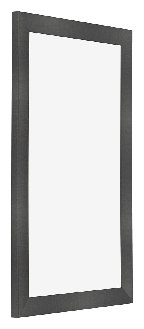 Bilderrahmen 33x48cm Schwarz Silber Poliert MDF Pisa Vorne Schrag | Yourdecoration.de