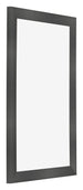 Bilderrahmen 33x48cm Schwarz Silber Poliert MDF Pisa Vorne Schrag | Yourdecoration.de