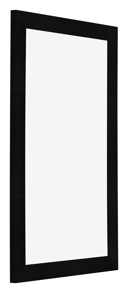 Bilderrahmen 33x48cm Schwarz Silber Poliert MDF Pisa Vorne Schrag | Yourdecoration.de