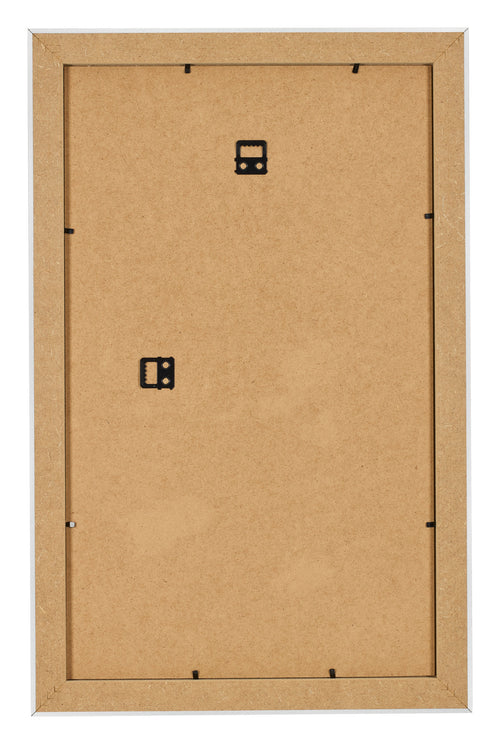 Bilderrahmen 33x48cm Silber Schwarz Gewischt MDF Pisa Ruckseite | Yourdecoration.de