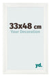 Bilderrahmen 33x48cm Weiß Vintage MDF Pisa Vorne Messe | Yourdecoration.de