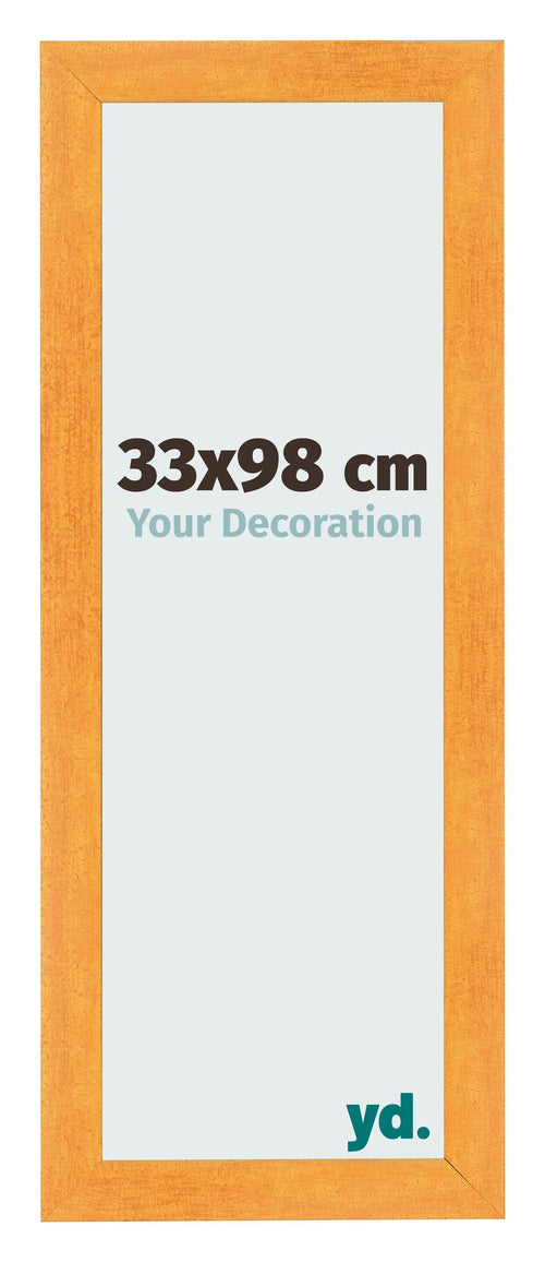Bilderrahmen 33x98cm Orange MDF Pisa Vorne Messe | Yourdecoration.de