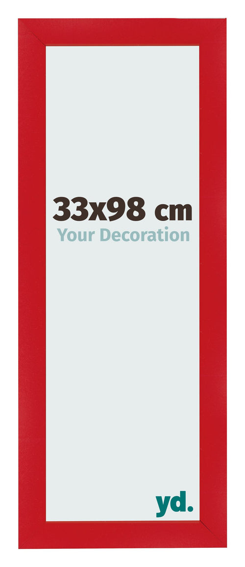 Bilderrahmen 33x98cm Rot MDF Pisa Vorne Messe | Yourdecoration.de