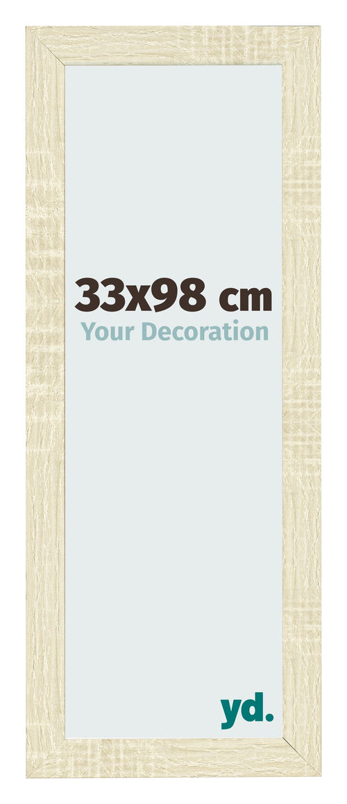Bilderrahmen 33x98cm Sonoma Eiche MDF Pisa Vorne Messe | Yourdecoration.de