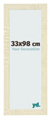 Bilderrahmen 33x98cm Sonoma Eiche MDF Pisa Vorne Messe | Yourdecoration.de