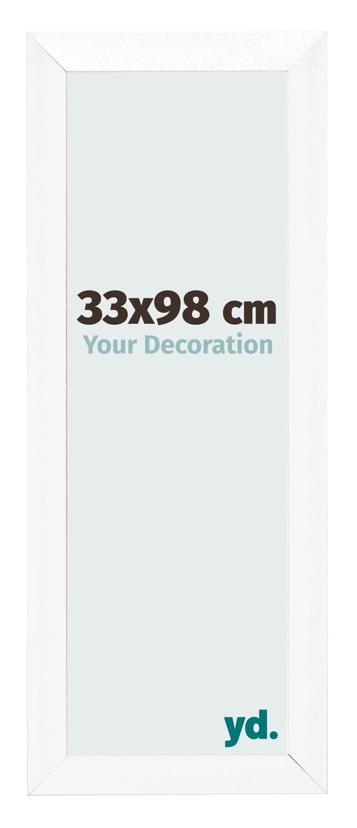 Bilderrahmen 33x98cm Weiß Vintage MDF Pisa Vorne Messe | Yourdecoration.de